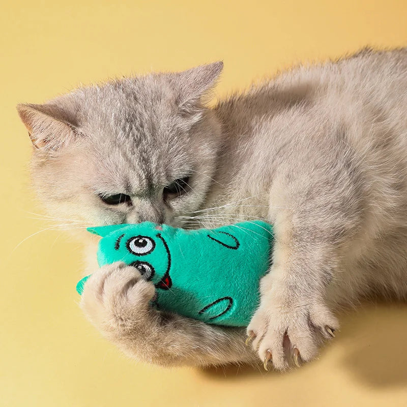 Catnip Mouse Toys Funny Interactive Plush Cat Toy for Cute Cats Teeth Grinding