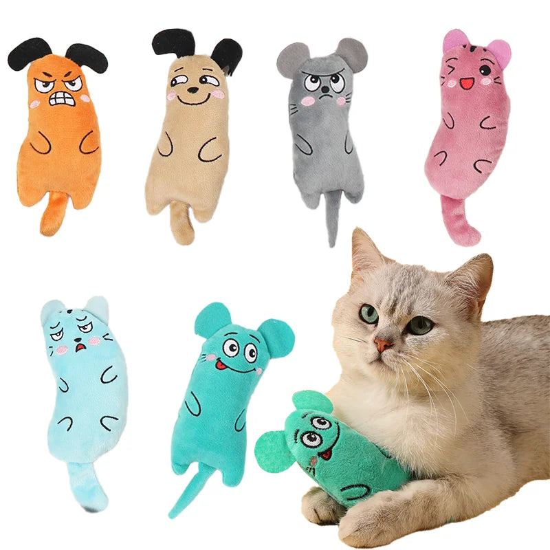 Catnip Mouse Toys Funny Interactive Plush Cat Toy for Cute Cats Teeth Grinding