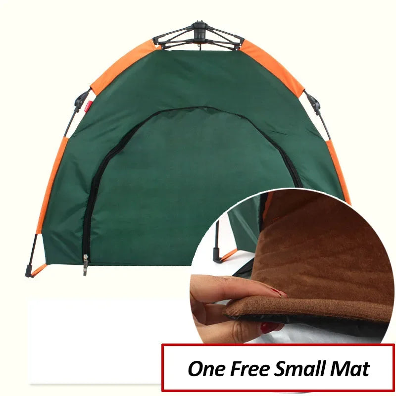 Pet Tent Portable Automatic Folding Teepee Dog Bed House