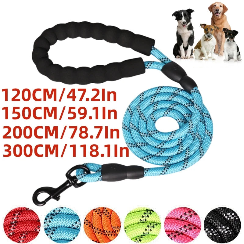 Strong Leashes for Dogs Soft Handle 120/150/200/300CM