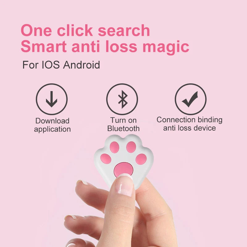 1PC Smart High Quality GPS Tracker Mini Bluetooth Anti-Lost Device Locator Tracer For Pet Dog Cat Dog