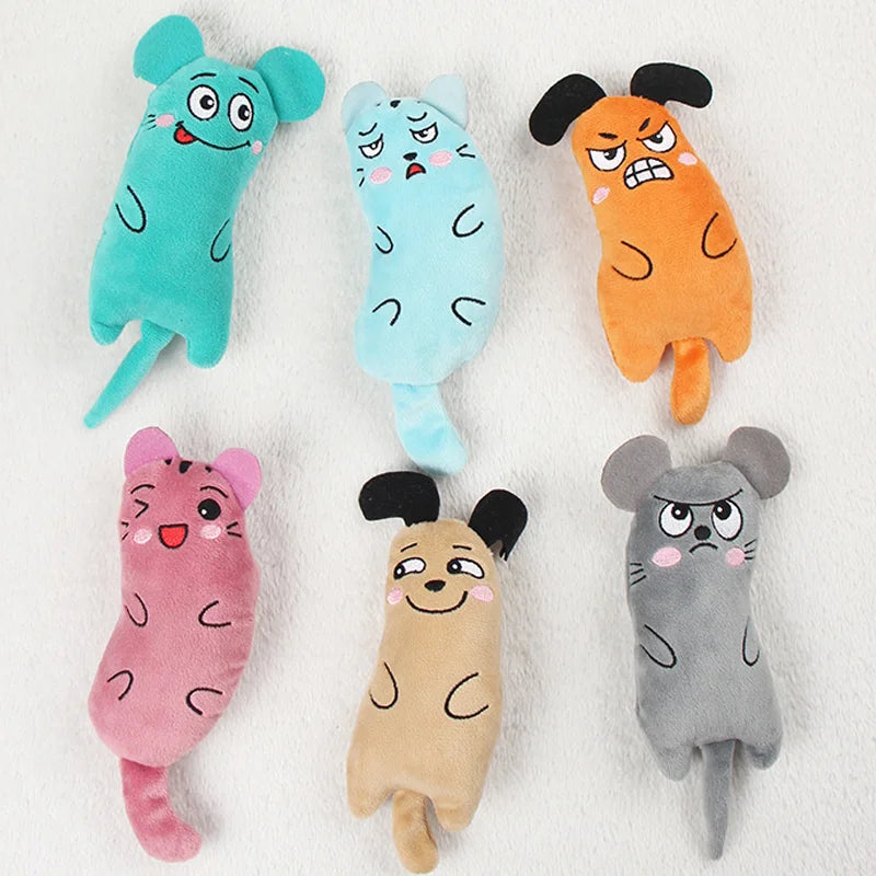 Catnip Mouse Toys Funny Interactive Plush Cat Toy for Cute Cats Teeth Grinding