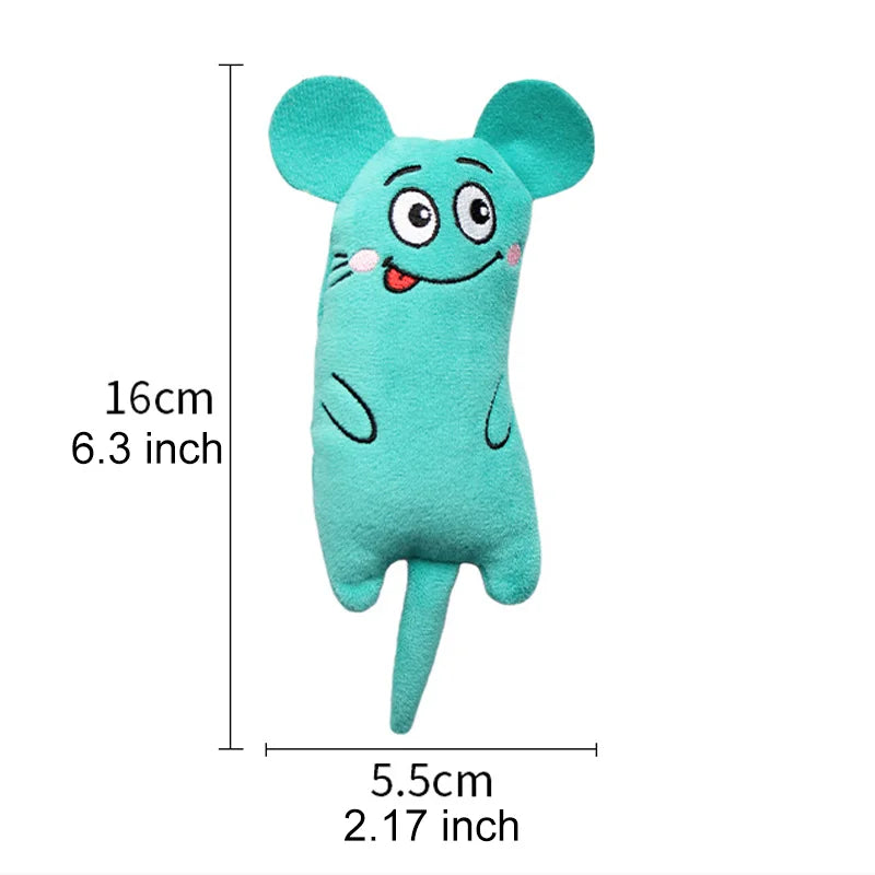 Catnip Mouse Toys Funny Interactive Plush Cat Toy for Cute Cats Teeth Grinding