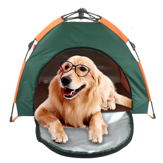 Pet Tent Portable Automatic Folding Teepee Dog Bed House